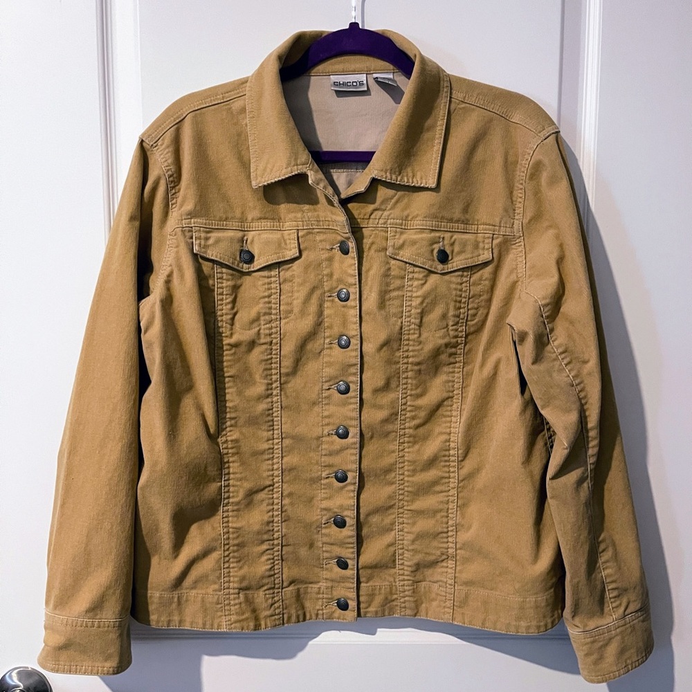 Chico’s Tan Jacket  size 2